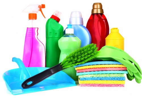 Cleaning service team reviewing a customer complaint form