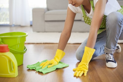 Reliable office cleaners in Dulwich vacuuming a modern workplace