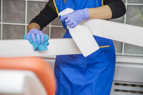 Professional cleaning standards and legal compliance concept